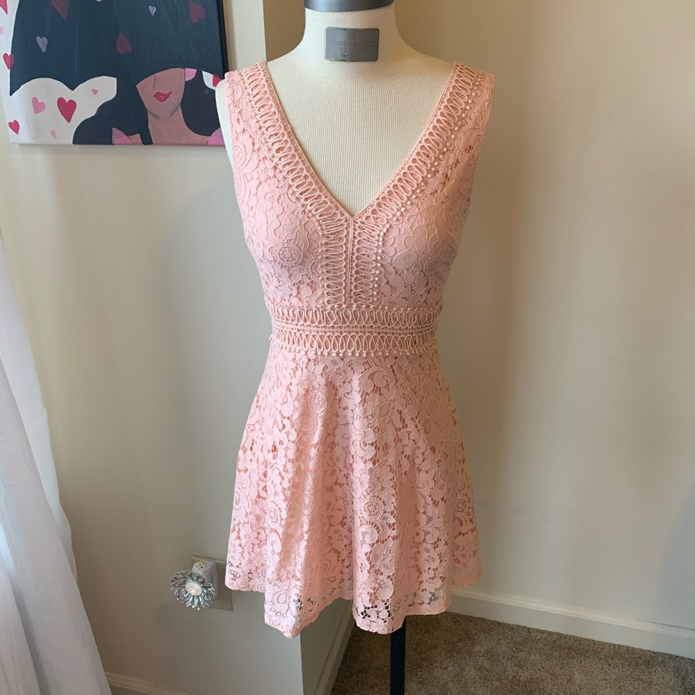 Lace Fit and Flare Dress